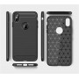 Силиконовый матовый непрозрачный чехол с текстурным покрытием Металлик для Iphone x10/XS, цвет Черный