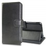 Чехол портмоне подставка на силиконовой основе с отсеком для карт на магнитной защелке для ZTE Blade A7 Vita, цвет Черный