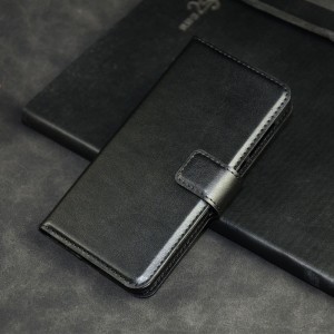 Чехол портмоне подставка на силиконовой основе с отсеком для карт на магнитной защелке для ZTE Blade A7 Vita