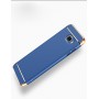Двухкомпонентный сборный двухцветный пластиковый матовый чехол для Samsung Galaxy C7, цвет Синий