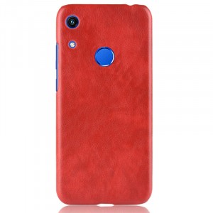 Чехол задняя накладка для Huawei Honor 8A/Y6s/Y6 (2019) с текстурой кожи Красный