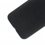 Чехол задняя накладка для HTC 10 с текстурой кожи, цвет Черный