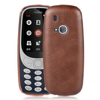 Чехол накладка текстурная отделка Кожа для Nokia 3310