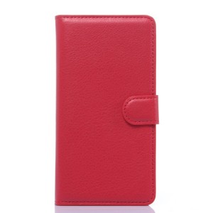 Чехол портмоне подставка на силиконовой основе с отсеком для карт на магнитной защелке для Samsung Galaxy A7 Красный