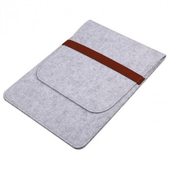 Войлочный мешок с двумя внутренними карманами для ноутбуков 15-15.9 дюймов Белый