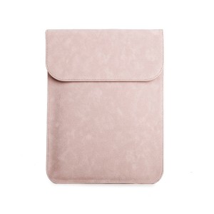 Чехол мешок из вощеной кожи для ноутбуков 13-13.9 дюймов Розовый