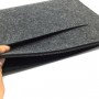 Чехол папка из войлока на молнии с наружным карманом для ноутбуков 12-12.9 дюймов
