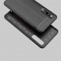 Силиконовый чехол накладка для Xiaomi Mi9 с текстурой кожи, цвет Черный