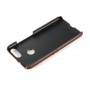 Чехол задняя накладка для ASUS ZenFone Max Plus M1 с текстурой кожи, цвет Коричневый