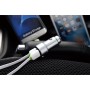 Автомобильное зарядное устройство Ldnio Zinc Alloy Car Charger 2 USB 3.6A + Lightning кабель (C302)