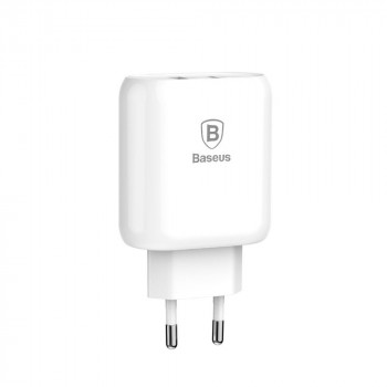 Сетевой блок питания Baseus Bojure Series Type-C PD+USB quick charger Белый