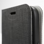 Флип чехол-книжка для Motorola Moto G5s с текстурой ткани и функцией подставки, цвет Черный