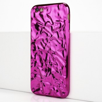 Силиконовый матовый непрозрачный дизайнерский фигурный чехол с текстурным покрытием Камень для Iphone 6/6s