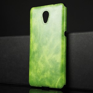 Силиконовый чехол накладка для Lenovo P2 с текстурой кожи Зеленый