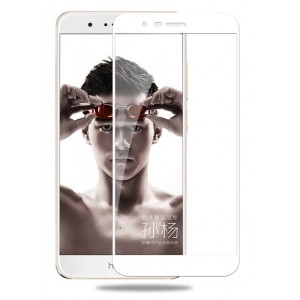 3D полноэкранное ультратонкое износоустойчивое сколостойкое олеофобное защитное стекло для Huawei Honor 8 Pro Белый