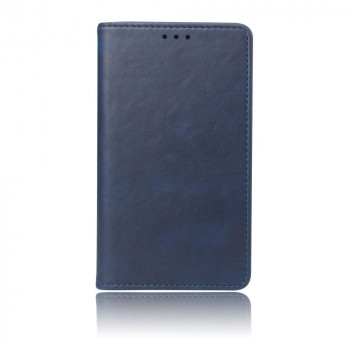 Чехол портмоне подставка на пластиковой основе с отсеком для карт на присоске для Samsung Galaxy A70 Синий