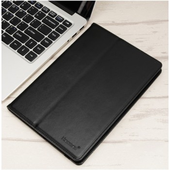 Чехол флип на клеевой основе с отсеком для карт и внутренним карманом для планшета 10-11 дюймов Черный