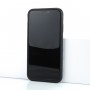 Двухкомпонентный силиконовый матовый непрозрачный чехол с поликарбонатными бампером и крышкой и встроенной ножкой-подставкой для Iphone Xs Max, цвет Черный