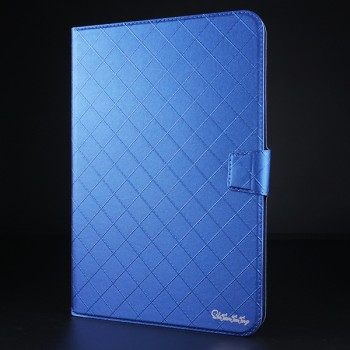 Чехол флип подставка на магнитной защелке с отсеком для карт для планшета 7-8 дюймов Синий