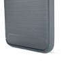 Матовый силиконовый чехол для Huawei Honor 9 Lite с текстурным покрытием металлик, цвет Черный