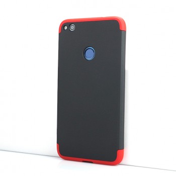 Трехкомпонентный сборный матовый пластиковый чехол для Huawei Honor 8 Lite Красный