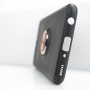 Силиконовый матовый непрозрачный чехол с встроенным кольцом-подставкой для Huawei P10 Plus, цвет Черный