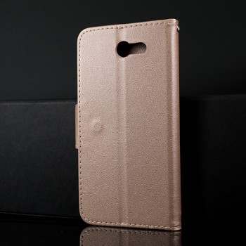 Чехол портмоне подставка текстура Узоры на силиконовой основе с отсеком для карт на магнитной защелке для Samsung Galaxy J7 (2017) Розовый