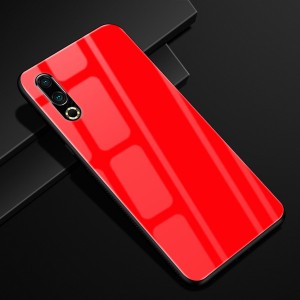 Силиконовый матовый непрозрачный чехол с поликарбонатной накладкой для Meizu 16s/16s Pro Красный