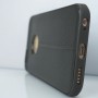 Силиконовый чехол накладка для Iphone 6/6s с текстурой кожи, цвет Черный