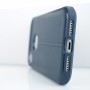 Чехол задняя накладка для Iphone Xr с текстурой кожи, цвет Черный