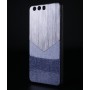 Силиконовый матовый непрозрачный чехол с поликарбонатной накладкой с текстурным покрытием Джинса/Дерево для Huawei P10, цвет Синий