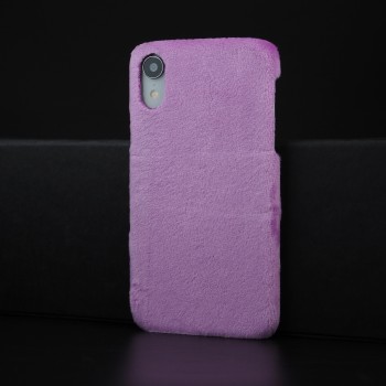 Чехол накладка с текстурным покрытием Ткань для Iphone Xr Фиолетовый