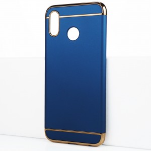 Двухкомпонентный сборный двухцветный пластиковый матовый чехол для Huawei Honor Play Синий