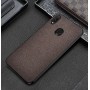 Силиконовый матовый непрозрачный чехол с текстурным покрытием Ткань для Xiaomi Mi Play, цвет Коричневый