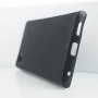Силиконовый матовый непрозрачный чехол с текстурным покрытием Карбон для Sony Xperia L1, цвет Черный