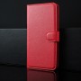 Чехол портмоне подставка на силиконовой основе с отсеком для карт на магнитной защелке для Sony Xperia T3, цвет Красный