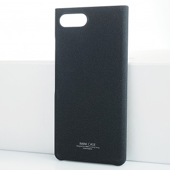 Пластиковый непрозрачный матовый чехол с повышенной шероховатостью для BlackBerry KEY2 LE Черный