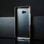 Чехол задняя накладка для Microsoft Lumia 640 с текстурой кожи, цвет Черный