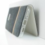 Флип чехол-книжка для HTC 10 с текстурой ткани и функцией подставки, цвет Черный