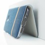 Флип чехол-книжка для HTC 10 с текстурой ткани и функцией подставки