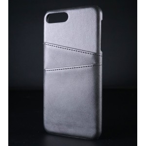 Чехол задняя накладка для Iphone 8 Plus/7 с текстурой кожи Черный