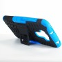 Противоударный двухкомпонентный силиконовый матовый непрозрачный чехол с поликарбонатными вставками экстрим защиты с встроенной ножкой-подставкой и текстурным покрытием Шина для ASUS ZenFone 3 Max ZC553KL, цвет Черный