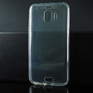 Силиконовый глянцевый транспарентный чехол сборного типа для Samsung Galaxy J4