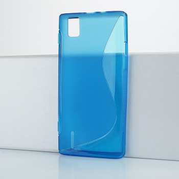 Силиконовый чехол для Huawei Ascend P2 Синий