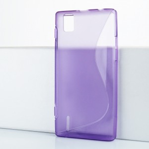 Силиконовый чехол для Huawei Ascend P2 Фиолетовый