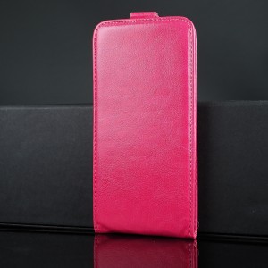 Клеевой чехол вертикальная книжка с магнитной застежкой для Highscreen Bay Розовый