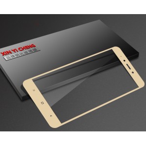 3D полноэкранное ультратонкое износоустойчивое сколостойкое олеофобное защитное стекло для Xiaomi RedMi Note 4X Бежевый