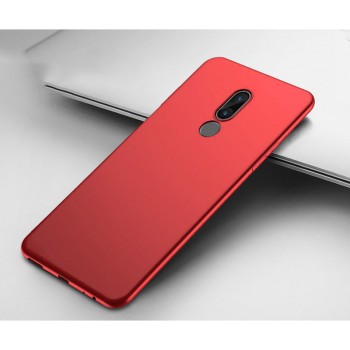 Силиконовый матовый непрозрачный чехол для Meizu 15 Красный