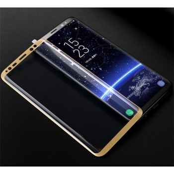 3D полноэкранное ультратонкое износоустойчивое сколостойкое олеофобное защитное стекло для Samsung Galaxy Note 8 Бежевый