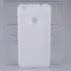 Силиконовый матовый полупрозрачный чехол для Huawei Honor 8 Lite Белый